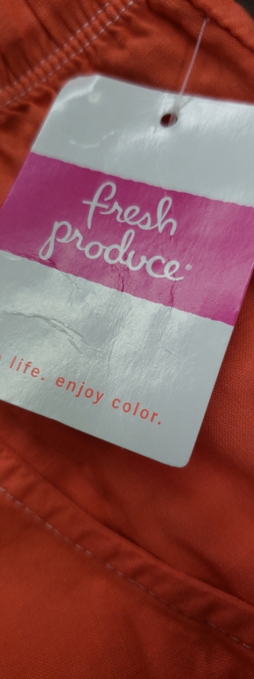 Fresh Produce Orange Drawstring Cropped Pants 14 NWT - Picture 4 of 6
